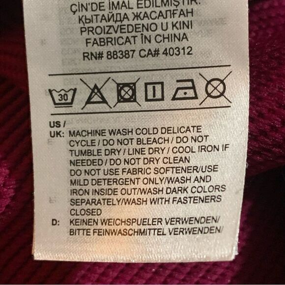 ADIDAS Cold Performance Jacket Women’s Large Berry Full Zip Pockets. - Picture 10 of 16